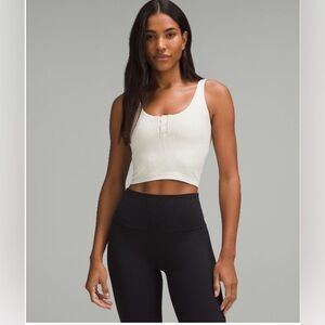 NWT - Lululemon Align Ribbed Henley Tank Top in Bone